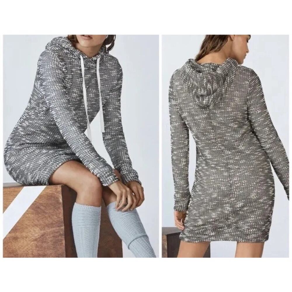 Fabletics Yukon Tweed Sweater Dress - Small Sporty Sexy‎ Athleisure